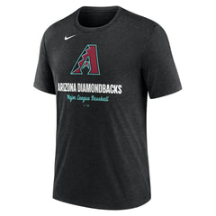 Arizona Diamondbacks Nike Logo Tri-Blend T-Shirt - Heather Black - Nike on Sale
