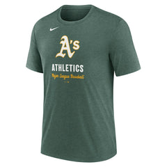 Athletics Nike Logo Tri-Blend T-Shirt - Heather Green - Nike Online
