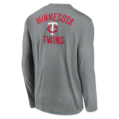Minnesota Twins Nike 2-Hit Legend Dri-FIT Long Sleeve T-Shirt - Heather Charcoal - Nike Lifestyle