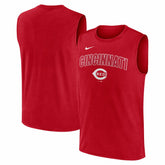 Cincinnati Reds Nike Knockout Dri-FIT Muscle Tank Top - Red - Nike Discount