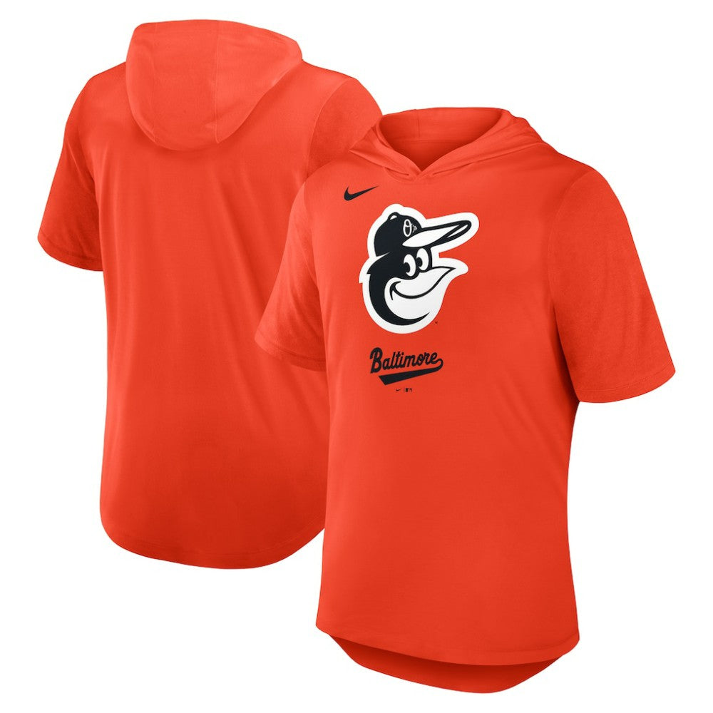 Baltimore Orioles Nike Tri-Blend Hoodie T-Shirt - Orange - Nike Sale