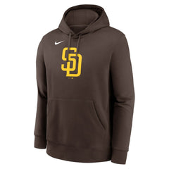 San Diego Padres Nike Logo Club Fleece Hoodie - Brown - Nike Lifestyle