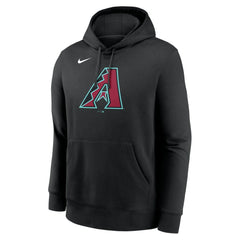 Arizona Diamondbacks Nike Logo Club Fleece Hoodie - Black - Nike Lifestyle