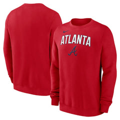Atlanta Braves Nike Sweatshirt - Red - Nike Discount