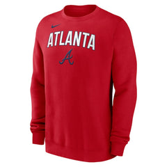 Atlanta Braves Nike Sweatshirt - Red - Nike Discount