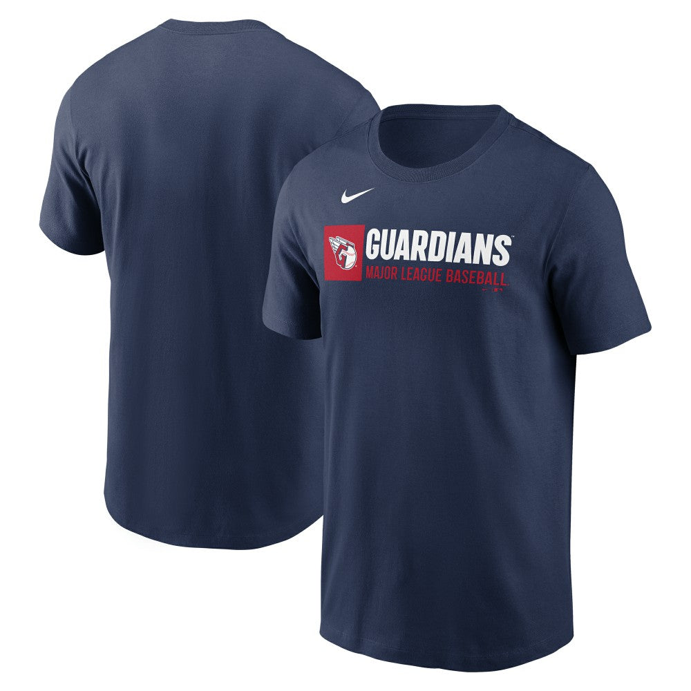 Cleveland Guardians Nike Team Block T-Shirt - Navy - Nike Sale
