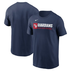 Cleveland Guardians Nike Team Block T-Shirt - Navy - Nike Sale