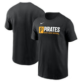 Pittsburgh Pirates Nike Team Block T-Shirt - Black - Nike Online