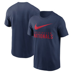 Washington Nationals Nike Swoosh T-Shirt - Navy - Nike on Sale