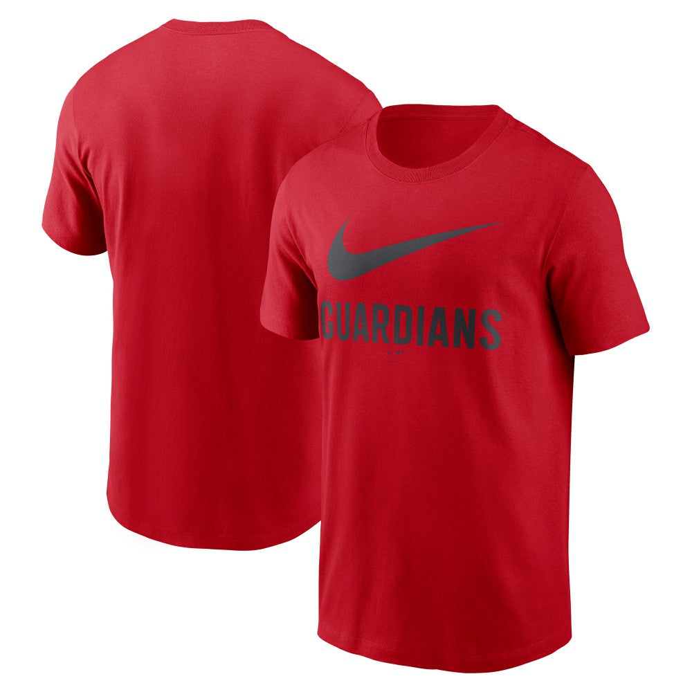 Cleveland Guardians Nike Swoosh T-Shirt - Red - Nike on Sale