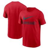 Cleveland Guardians Nike Swoosh T-Shirt - Red - Nike on Sale