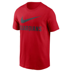 Cleveland Guardians Nike Swoosh T-Shirt - Red - Nike on Sale