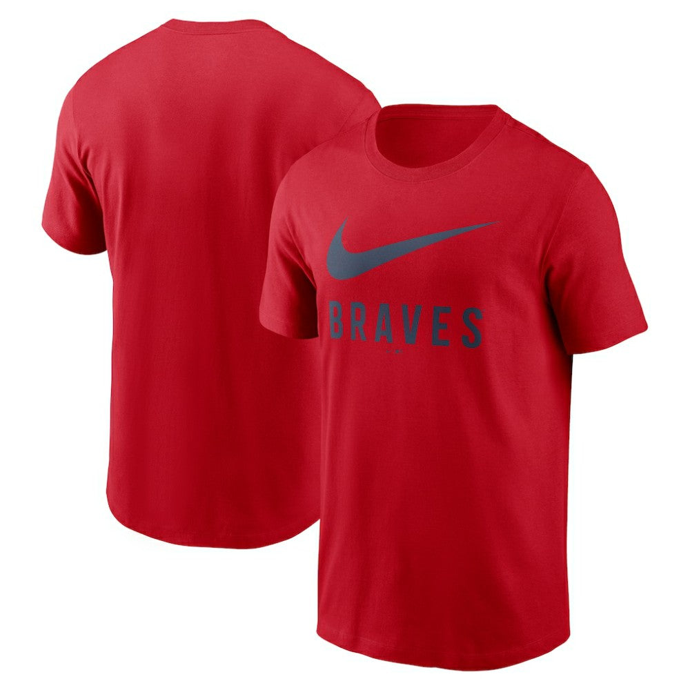 Atlanta Braves Nike Swoosh T-Shirt - Red - Nike Discount