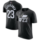 Lauri Markkanen Utah Jazz Jordan Brand Statement Edition Name & Number T-Shirt Black