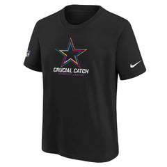 Nike Dallas Cowboys Youth 2024 NFL Crucial Catch T-Shirt Black