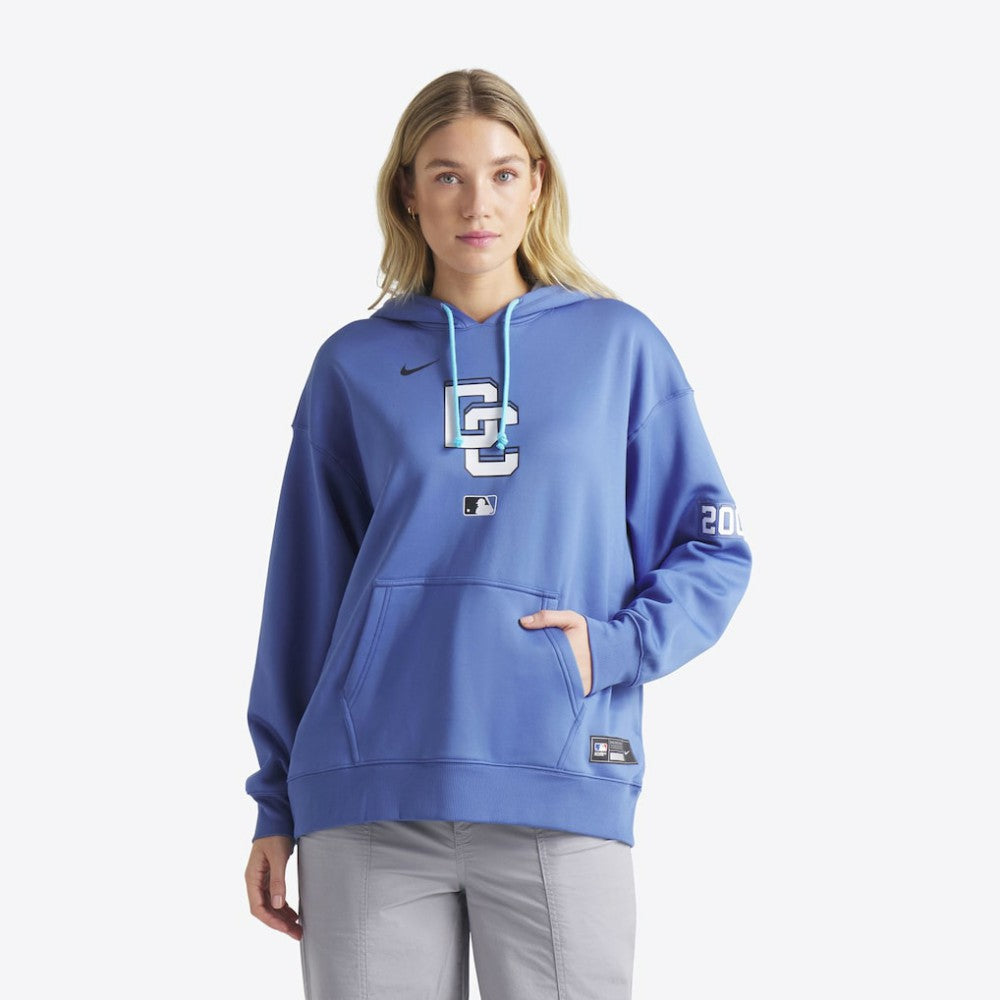 Washington Nationals Nike Women's 2025 City Connect Authentic Collection Therma-FIT Hoodie - Blue - Nike on Sale