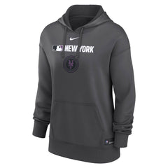 New York Mets Nike Women's City Connect Authentic Collection Therma-FIT Hoodie - Anthracite - Nike on Sale