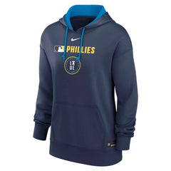 Philadelphia Phillies Nike Women's City Connect Authentic Collection Therma-FIT Hoodie - Navy - Nike Online