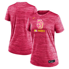 San Diego Padres Nike Women's Authentic Collection City Connect Velocity Dri-FIT T-Shirt - Pink - Nike Lifestyle