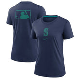Seattle Mariners Nike Women's Authentic Collection Early Work Tri-Blend T-Shirt - Navy - Nike Online