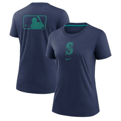 Seattle Mariners Nike Women's Authentic Collection Early Work Tri-Blend T-Shirt - Navy - Nike Online