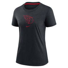 Cleveland Guardians Nike Women's Authentic Collection Early Work Tri-Blend T-Shirt - Navy - Nike on Sale