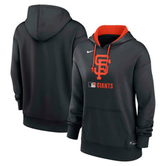 San Francisco Giants Nike Women's Authentic Collection Therma-FIT Hoodie - Black - Nike Lifestyle