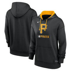 Pittsburgh Pirates Nike Women's Authentic Collection Therma-FIT Hoodie - Black - Nike Discount