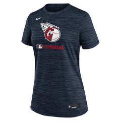Cleveland Guardians Nike Women's Authentic Collection Velocity Dri-FIT T-Shirt - Navy - Nike Online