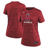 Los Angeles Angels Nike Women's Authentic Collection Velocity Dri-FIT T-Shirt - Red - Nike Lifestyle
