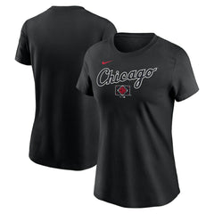 Chicago White Sox Nike Women's 2025 City Connect Wordmark T-Shirt - Black - Nike Discount