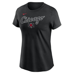 Chicago White Sox Nike Women's 2025 City Connect Wordmark T-Shirt - Black - Nike Discount