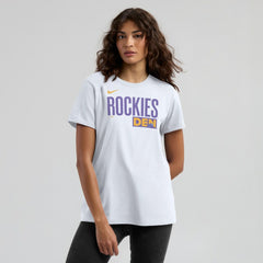 Colorado Rockies Nike Women's 2025 City Connect Wordmark T-Shirt - White - Nike Online