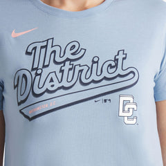 Washington Nationals Nike Women's 2025 City Connect Flowy Fashion Tri-Blend Dri-FIT T-Shirt - Blue - Nike Discount