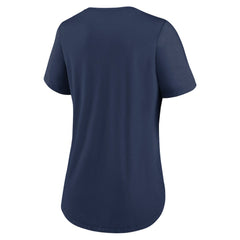 Chicago Cubs Nike Women's City Connect Lockup Tri-Blend T-Shirt - Navy - Nike Lifestyle