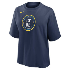 Philadelphia Phillies Nike Women's City Connect Logo Boxy T-Shirt - Navy - Nike on Sale