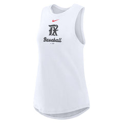 Texas Rangers Nike Women's City Connect Tricode High Neck Dri-FIT Tank Top - White - Nike Lifestyle