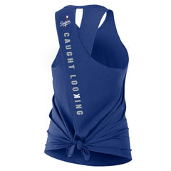 Los Angeles Dodgers Nike Open-Back Crisscross Dri-FIT Tank Top - Royal - Nike Sale