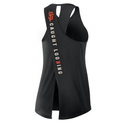 San Francisco Giants Nike Open-Back Crisscross Dri-FIT Tank Top - Black - Nike Discount