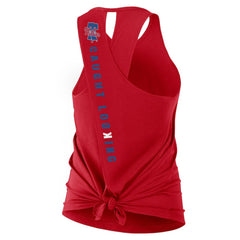 Philadelphia Phillies Nike Open-Back Crisscross Dri-FIT Tank Top - Red - Nike Lifestyle