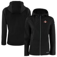 San Francisco Giants Cutter & Buck Women's Evoke Eco Softshell Recycled Full-Zip Jacket - Black - MLB Discount