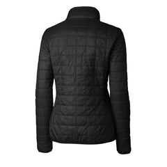 Cincinnati Reds Cutter & Buck Women's Cooperstown Collection Rainier PrimaLoft Eco Insulated Full-Zip Puffer Jacket - Black - MLB Lifestyle