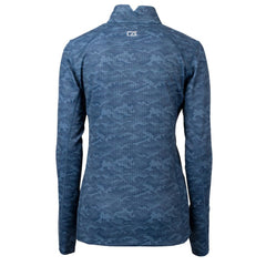 Seattle Mariners Cutter & Buck Women's Traverse Camo Print Stretch Quarter-Zip Top - Navy - MLB Discount