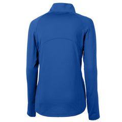 Los Angeles Dodgers Cutter & Buck Women's DryTec Adapt Eco Knit Stretch Recycled Raglan Half-Zip Top - Royal - MLB Discount