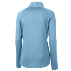 Philadelphia Phillies Cutter & Buck Women's Cooperstown Collection DryTec Adapt Eco Knit Stretch Recycled Raglan Half-Zip Top - Powder Blue - MLB on Sale