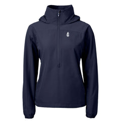 Chicago Cubs Cutter & Buck Women's Cooperstown Collection Charter Eco Recycled Half-Zip Anorak Jacket - Navy - MLB Discount