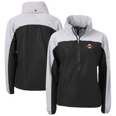 San Francisco Giants Cutter & Buck Women's Charter Eco Recycled Half-Zip Anorak Jacket - Black - MLB Online