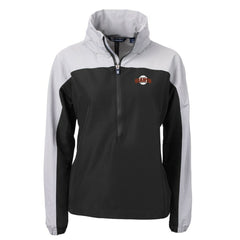 San Francisco Giants Cutter & Buck Women's Charter Eco Recycled Half-Zip Anorak Jacket - Black - MLB Online