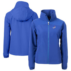 Los Angeles Dodgers Cutter & Buck Women's Charter Eco Recycled Full-Zip Jacket - Royal - MLB on Sale