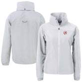 New York Yankees Cutter & Buck Women's Cooperstown Collection Charter Eco Recycled Full-Zip Jacket - Gray - MLB Lifestyle